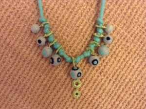 felt necklace aqua 4